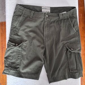 Men’s Vintage Blue Notes 100% Cotton Classic Button Cargo Short Size 36 Waist